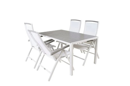2er Set - Gartenstuhl Kara - Gestell aus Aluminium, verstellbar