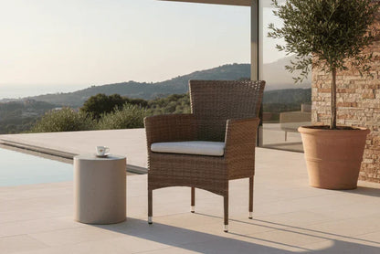 2er Set - Marina Gartenstuhl in Rattanoptik