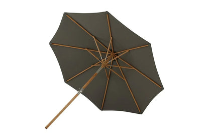 Garten Sonnenschirm Boho – Ø270 cm in wahlweise Schwarz oder Grau