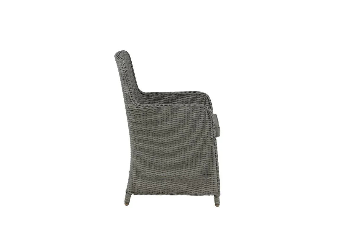 2er Set - Gartenstuhl London aus synthetischem Rattan