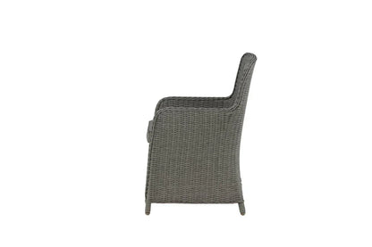 2er Set - Gartenstuhl London aus synthetischem Rattan