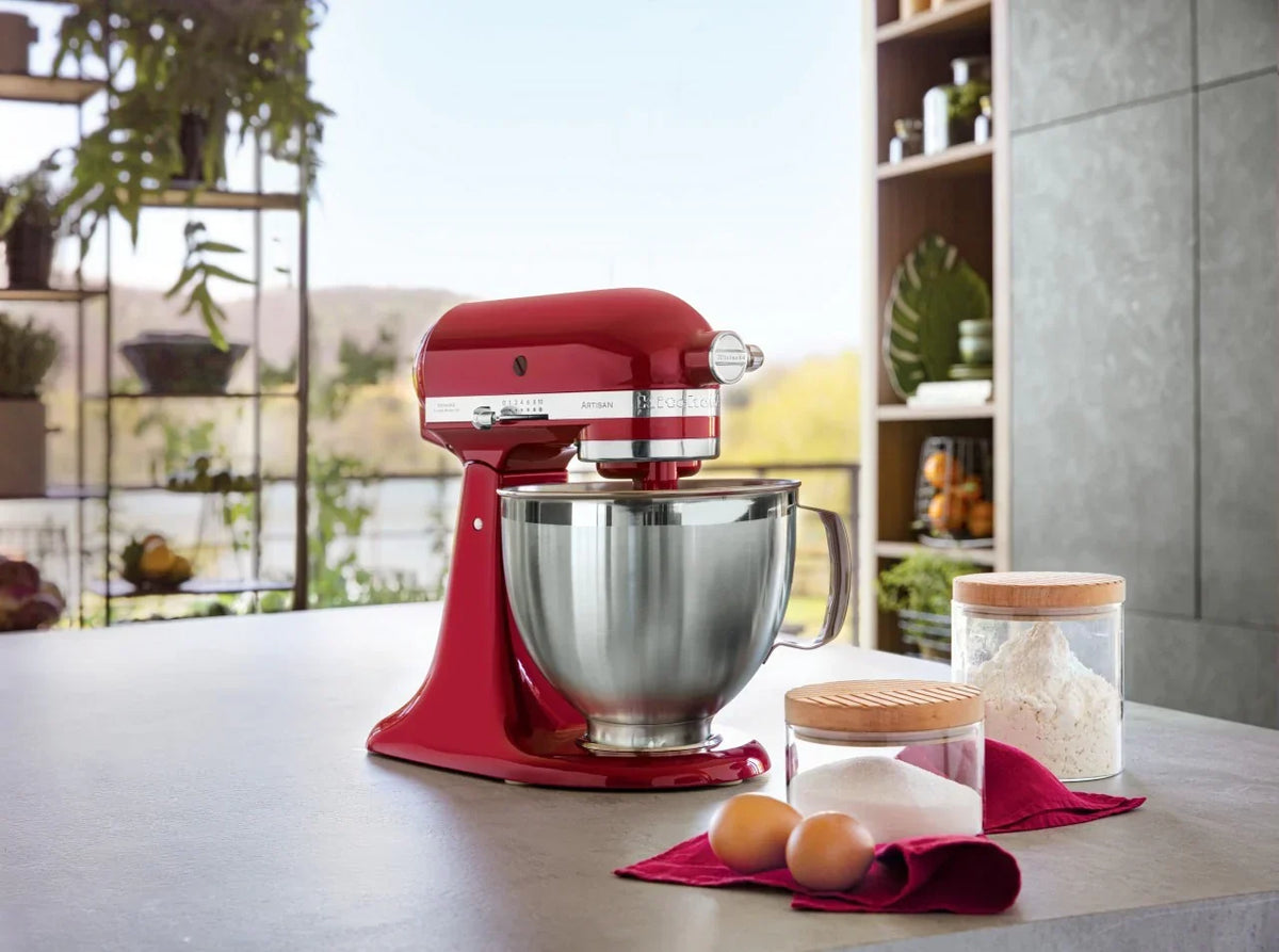 KitchenAid 4,8 L 5KSM185 Artisan Küchenmaschine Flexiset Artisan + Flexirührer