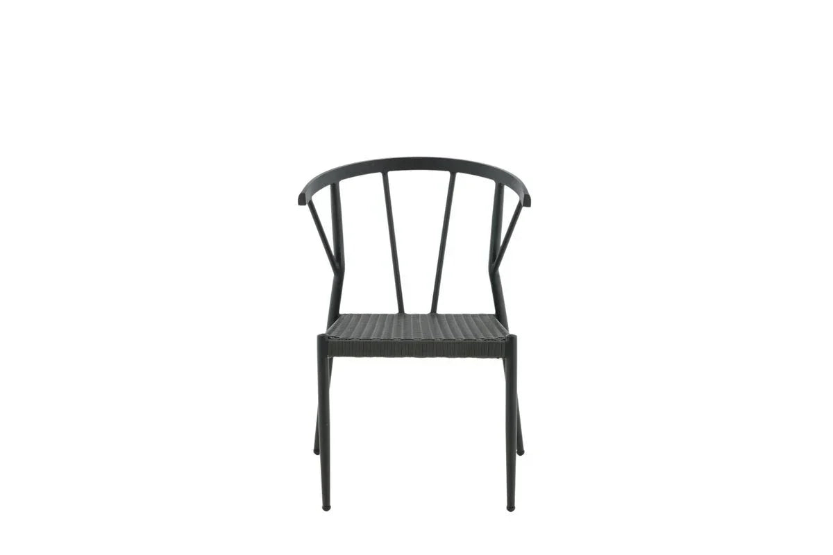 6er Set - Gartenstuhl Tina aus Rattan/Aluminium