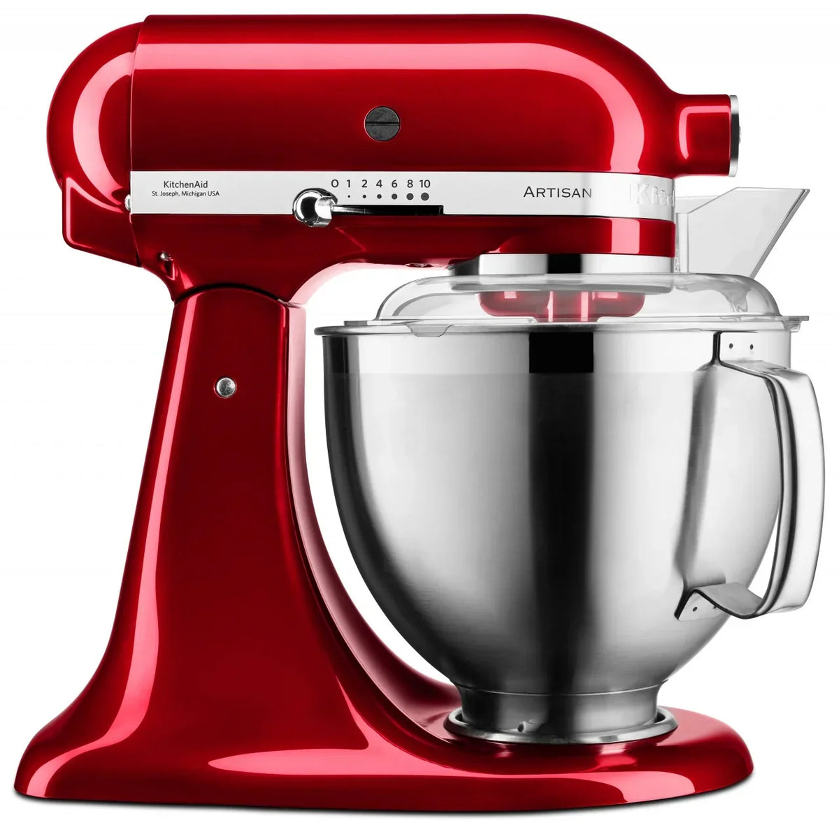 KitchenAid 4,8 L 5KSM185 Artisan Küchenmaschine Flexiset Artisan + Flexirührer