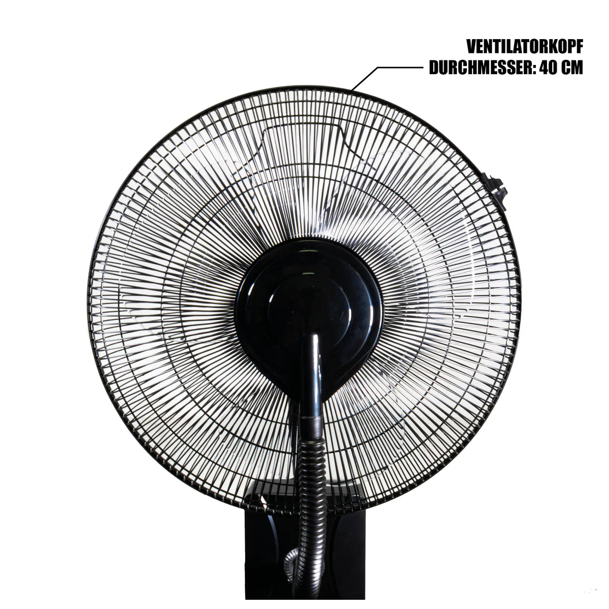 MAUK 16" Ventilator mit Sprüh - Nebel - Kühlung 80W
